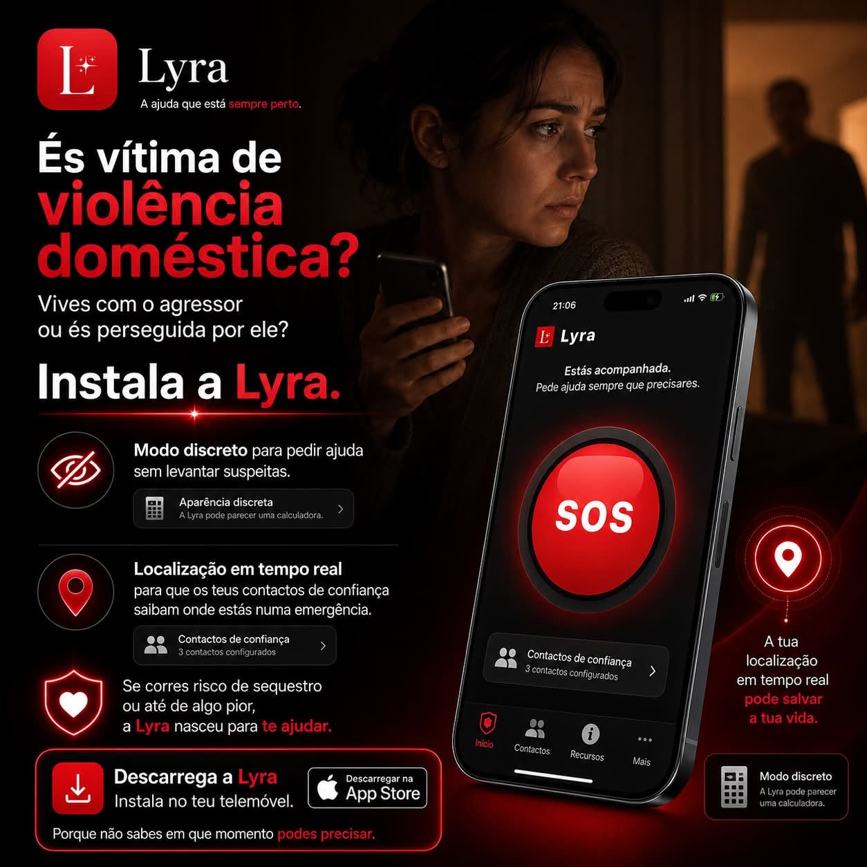 Campanha da Lyra sobre violência doméstica